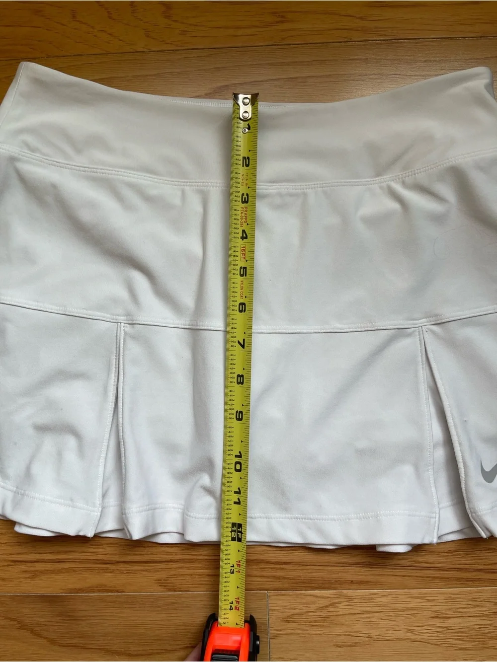 Nike Dri-FIT Tennis Skort Small White Pleated Built-In Shorts